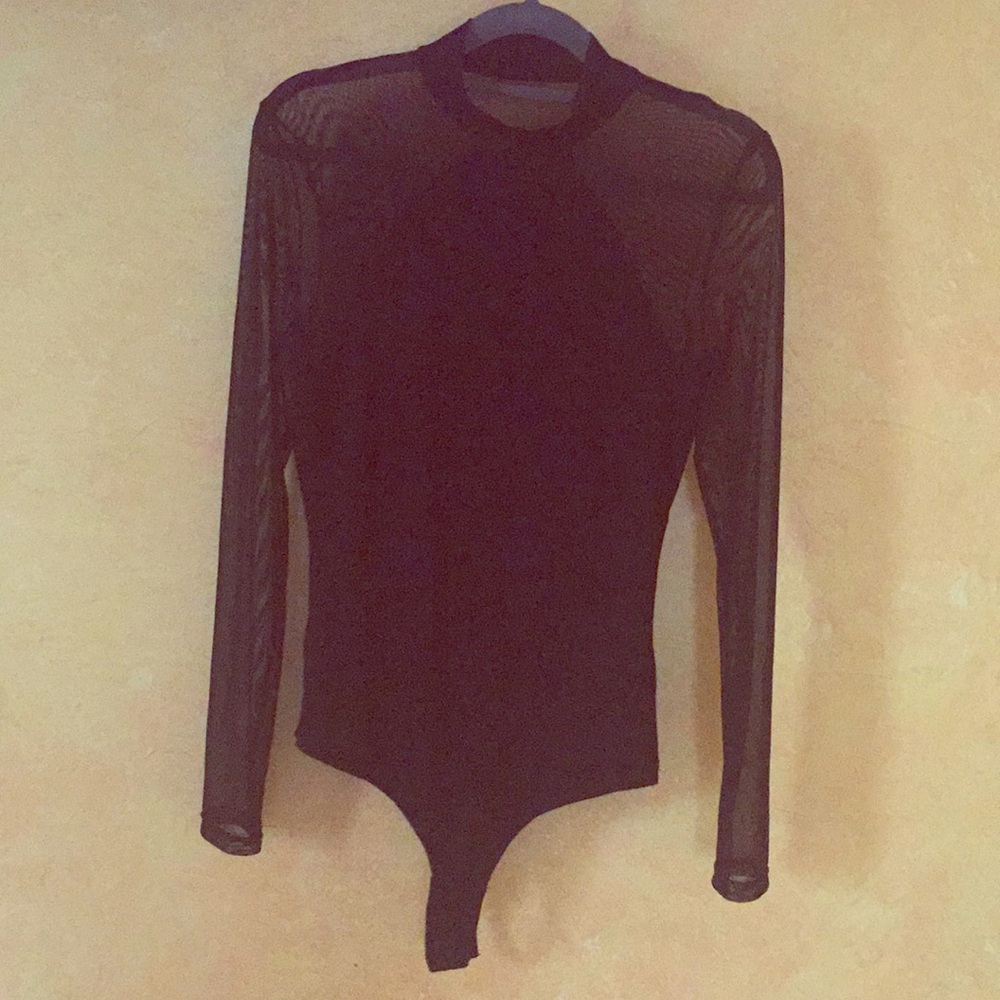 Lulu’s - black mesh bodysuit
